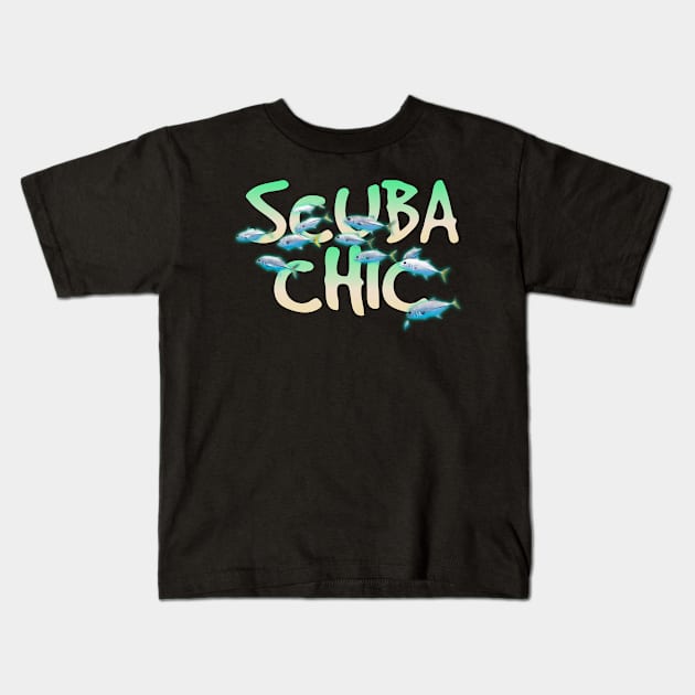 Scuba diving designs Kids T-Shirt by Coreoceanart